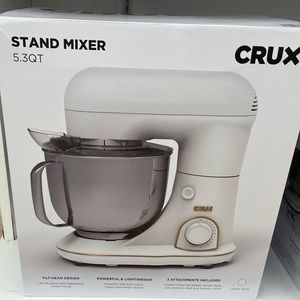 CRUX® 5.3 Qt. Stand Mixer in Matte White
